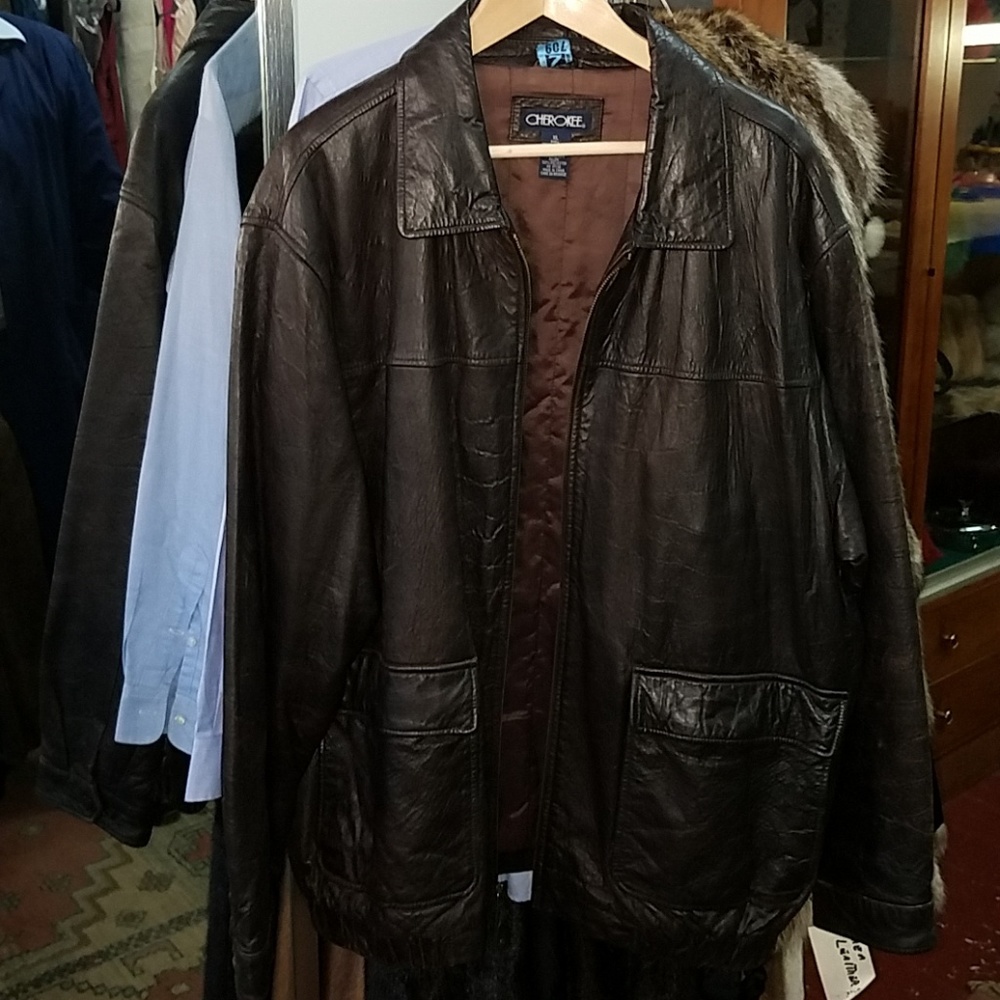Mens leather jacket